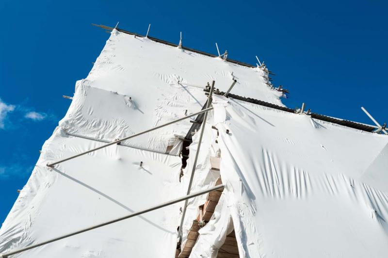 Why Do Businesses Shrink Wrap Buildings Being Renovated